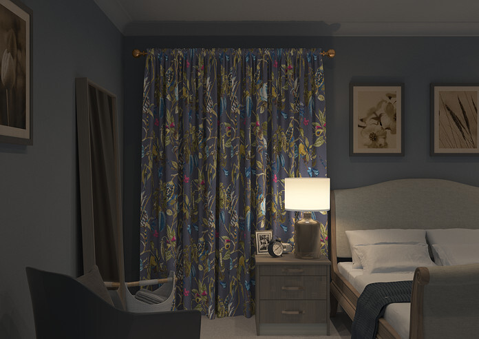 Kensington, Navy - Made to Measure Curtains - Image 7